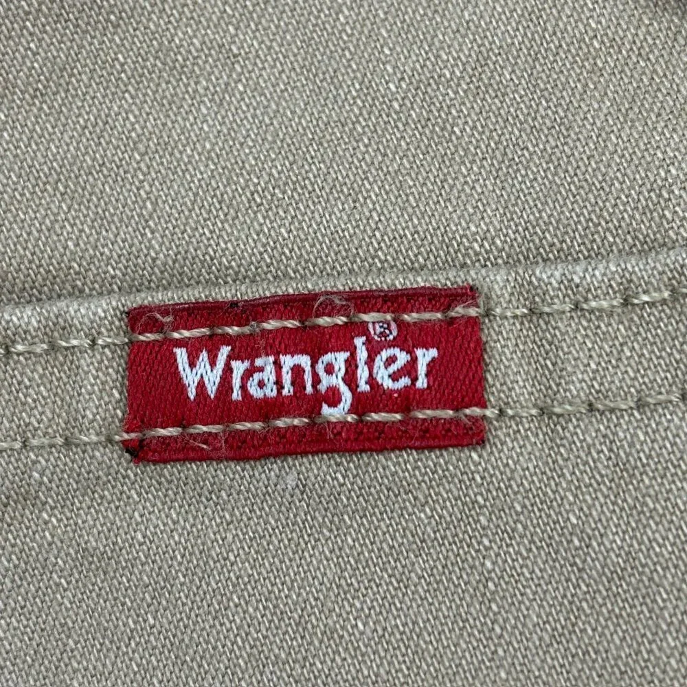 Wrangler Straight Leg‎ Adjustable Waist Boy's size 12 Husky Beige Denim jeans